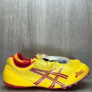 Asics Sneakers Mens Sz 12.5 Hyper Sprint 4 Track & Field Athletic Yellow GN500